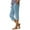 Light Blue, variant on Stretchy Shorts for Women High Waisted Stylish Printed Loose Capri Pants Casual Summer Jean Shorts S-2XL