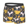 thumbnail image 5 of Goofa Mouse Cheese Printed Men's Boxer Briefs Underwear, Moisture-Wicking Underwear, Trunk,Soft and Breathable Cotton Underwear-X-Large, 5 of 9