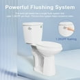 SUPERFLO 21Inch High ADA Toilet 12inch Roughin Tall Toilets for