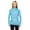El Blu Flk/ N Gr, variant on J. America Women's Cosmic Fleece Hooded Sweatshirt 8616 - Electric Blue/ Neon Green Size 2XL