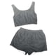 thumbnail image 4 of Conjunto de pijama de terciopelo de doble cara para mujer, para casa, invierno, 1 camiseta + 1 pantalón, camiseta y pantalón de poliéster., 4 of 6