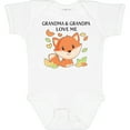 thumbnail image 3 of Inktastic Grandma and Grandpa Love Me Little Fox Boys or Girls Baby Bodysuit, 3 of 5