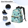 thumbnail image 4 of Daiia Sea Life School Backpack for Men Women, Unisex Large Waterproof Bookbag Schoolbag Casual Daypack for High School/College/Teens/Travel/Work Black, 4 of 8