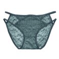 thumbnail image 1 of Gibobby Tangas de mujer sexy Bragas para mujer, encaje de ganchillo, bragas con cordones, lencería Sexy ahuecada, ropa interior Sexy para juegos de rol(Verde de menta,Talla única), 1 of 5