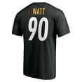 thumbnail image 3 of Men's T.J. Watt Black Pittsburgh Steelers Icon Name & Number T-Shirt, 3 of 3