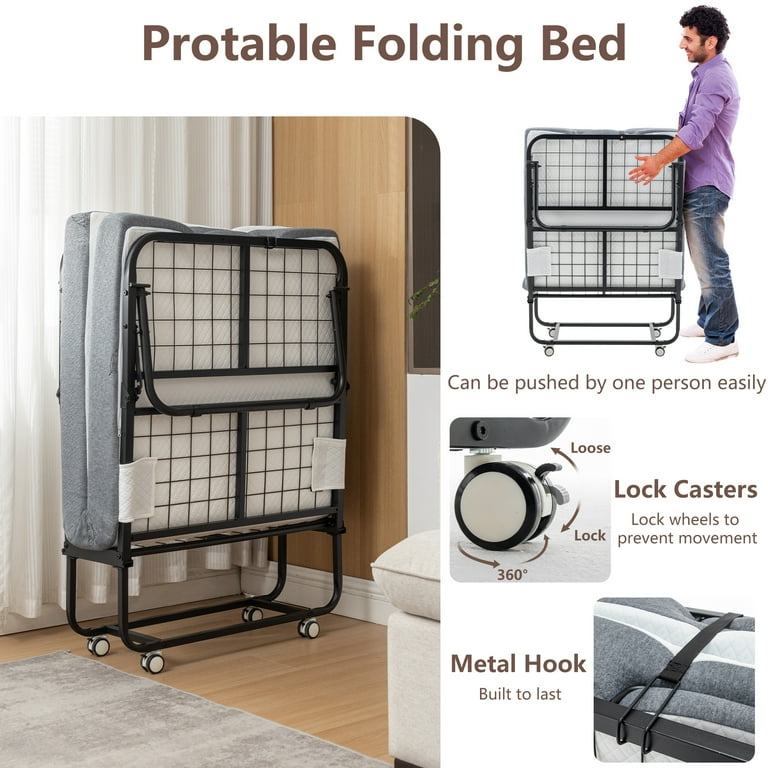 Foam fold up bed discount