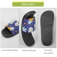 thumbnail image 7 of GZHJMY Stylish Slides for Women Men, Cute Cartoon Alien Astronaut Soft Flexible Slip-on Sandals Slippers, 7 of 7