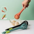 thumbnail image 5 of Nkmbld 3pcs Food Tongs for Party 2 in 1 Food Tongs, Multifunctional Whisk, Handheld Plastic Bread Tongs, Pasta Multifunctional Kit, Green, 5 of 7
