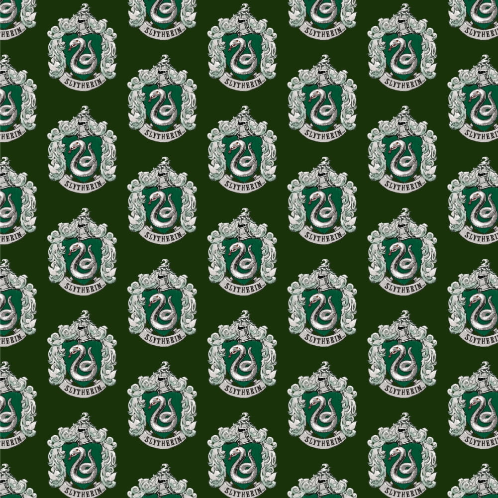 Harry Potter Slytherin Painted Crest Premium Roll Gift Wrap Wrapping Paper  - Walmart.com