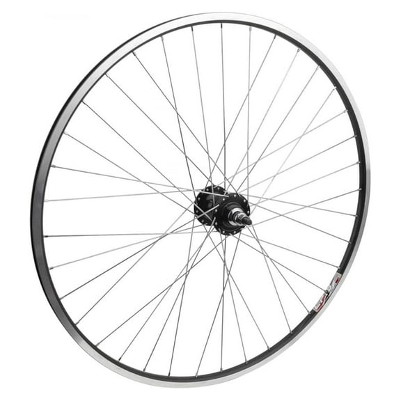 Weinmann LP18 700c Rear Wheel - 36H Fixie/Freewheel - Black/Silver - Formula Hub, 2.0mm Stainless Spokes - Durable Bicycle Wheel