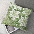 thumbnail image 7 of nygtbtfer Sage Green Decorative Dahlia Pillow Covers  Set of 2 Geometric Floral Elegant Gray Green White Short Plush Decor Spring Farmhouse Throw Pillows Cushion Cases for Sofa Bed White, 7 of 7