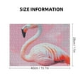 thumbnail image 2 of Patifu Impossible Wooden Puzzles Flamingo Gift for Family Friends Premium Eco-Friendly Wood 300 PCS, 2 of 6