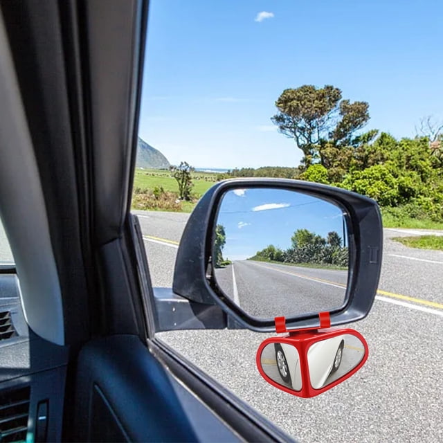 Birdeem Rear View Mirror,Mirror for Car,Car Double Vision Auxiliary Mirror Car Rear View Mirror Reversing Reflector Front and Rear Wheel Blind Mirror 360 Two-Way Reversing Mirror,Car Rear View Mirror
