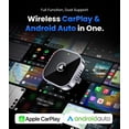 thumbnail image 2 of Adaptador inalámbrico Teeran 2 en 1 para CarPlay y Android Auto, 2 of 9