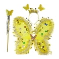 thumbnail image 1 of Disfraz de mariposa para niñas, accesorio creativo para baile, cumpleaños. amarillo, 1 of 7