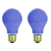 Sunlite 25A/B/2PK Blue Incandescent 120V 25 Watts A19 Medium (E26) Dimmable (01135-SU)