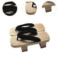 thumbnail image 6 of QccHieUs Japanese Wooden Clogs Portable Sandals for Performance Daily Travel Beach Street, 6 of 9