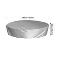 thumbnail image 3 of 78.4" Round Pool Cover - Waterproof & UV-Resistant Oxford Fabric Sandpit Cover for Kids, Dustproof Outdoor Protection for Sand, Toys, and Stock Tank Pools, 3 of 6