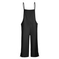 thumbnail image 4 of SELONE Jumpsuits for Women Casual Casual Long Sleeve Knit Loose Fit Long Pant Tube Top Ladies Travel Comfortable 2023 Vacation Flowy Rompers Womens Jumpers and Rompers Casual Solid Color Black S, 4 of 5