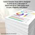 thumbnail image 6 of Canon Genuine 069 Black Toner Cartridge Compatible with MF753Cdw,MF751Cdw,LBP674Cdw,(Pack of 2), 6 of 6
