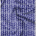 thumbnail image 1 of Soimoi Blue polyester Crepe Fabric Geometric Arrow Tribal Printed Fabric 1 Yard 52 Inch Wide, 1 of 5