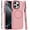 Pink, variant on For Apple iPhone 16 Pro Max (6.9") Matte Skin Hybrid TPU with Magnetic Circle MagSafe Compatible, Military Grade Shockproof Slim Fit Cover ,Xpm Phone Case [ Black ]