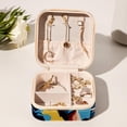 thumbnail image 6 of Rugby Travel Portable Square Jewelry Box for Rings Earrings Necklaces Bracelets Girls Women Display Case Holder Organizer Stand Storage Box, 6 of 6