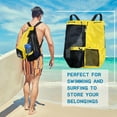 thumbnail image 6 of up to 65% off karymi Swimming Bag Mesh Drawstring Backpack with Wet Bag Beach Backpack Gym Exercise Equipment Bag Hiking Essentials Travel Essentials Mens Gifts, 6 of 6