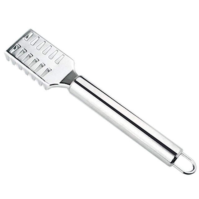 Cepillo limpiador para quitar raspadores de escamas de pescado, limpiador removedor de escamas de pescado de acero inoxidable, quita descalcificadores para cocinar, quita rapido de escamas, fácil de