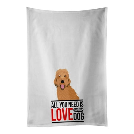 

Doodle Liver #4 White Kitchen Towel Set of 2 19 in x 28 in