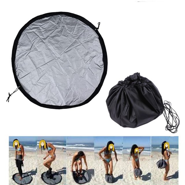 Cambiador de traje de neopreno duradero 210D/bolsa seca impermeable con cierre de cordón, tapete para cambio de Surf perfecto para surfistas, playa y natación