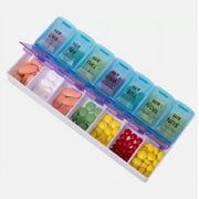 Large Pill Organizer 2 Times a Day, Weekly Pill Box 2 Per Day, AM PM Pill Case, Pill Container 7 Day, Vitamin Case Twice a Day