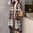 thumbnail image 1 of Vestes Cardigan Longues pour Femmes Ouvert devant Maxi Long Cardigan Tricoté pour Femmes Mode Automne 2022, 1 of 5