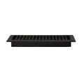 thumbnail image 4 of Decor Grates (4-Pack) LTH412-BLK Lattice Floor Register, 4x12 Inches, Textured Black Finish, 4 of 5