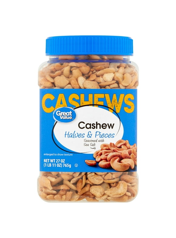 Great Value Cashew Halves & Pieces, 27 oz