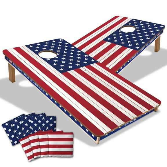 YouTheFan Stars & Stripes 2' x 4' cornhole Game