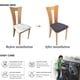 thumbnail image 5 of 6 uds fundas de asiento de silla Jacquard elásticas, fundas de cojín de asiento de silla de comedor lavables extraíbles antipolvo Xemadio 2034668-2, 5 of 9