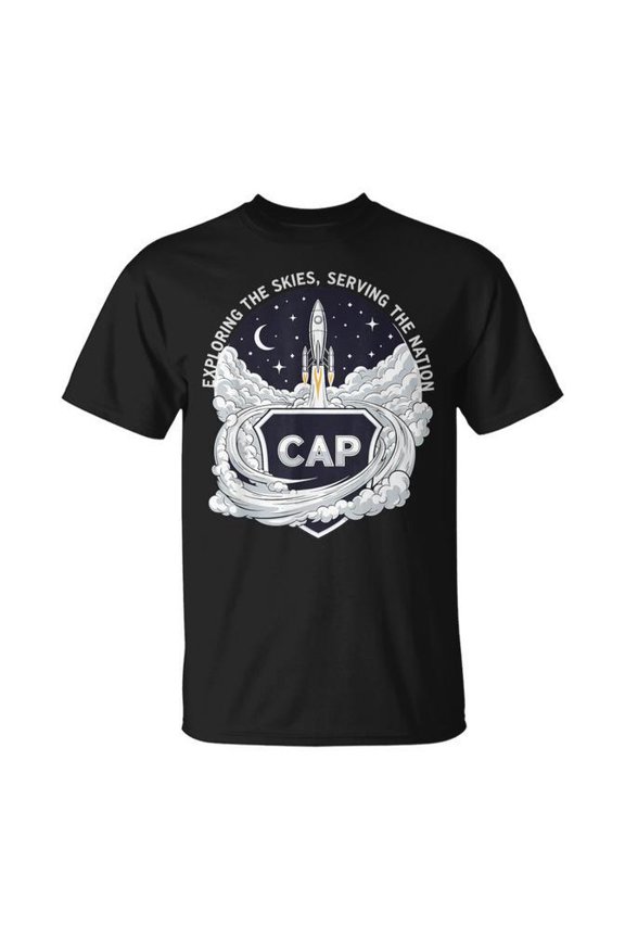 Cap Exploring The Skies Serving Nation Civil Air Patrol T-Shirt Size S-5XL