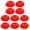 Red, variant on 10 Pack Front Round Reflector for Driveway Fence Gate Posts Trailers Safety Automobiles Boats Mailboxes Reflector with Center Mounting Hole(White)