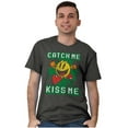 thumbnail image 5 of PACMAN St Paddys Catch Me Kiss Me Men's Graphic T Shirt Tees Brisco Brands S, 5 of 6