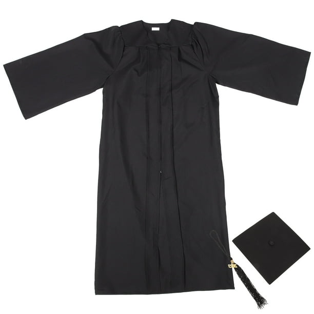 1 juego de toga de graduación con sombrero de trinchera, vestido de graduación universitario con fotografía