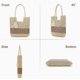 thumbnail image 2 of Straw Beach Bags for Women Summer Straw Bag Woven Tote Bag with Tassels Large Straw Shoulder Bag Woven Handbags with Zip for Travel, Shopping, Holiday, 2 of 4