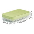 thumbnail image 2 of Tunhigl 6-Hole Ice Cube Tray with Lid - Easy Release Silicone Ice Molds for Refrigerator, Perfect for Cocktails, Coffee, Juice - BPA-Free & Space Saving Green, 2 of 4