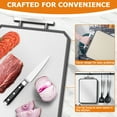thumbnail image 6 of Vesteel Stainless Steel Cutting Board, Double Sided Steel Cutting Boards for kitchen, non toxic Chopping Board, 6 of 7