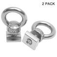 thumbnail image 2 of 2 Pack Kayak Track Mount Eyelet, Stainless Steel Kayak Track Mount Tie Down Eyelet Rail Rings for Kayak Canoe Bungee Cord Rope, 2 of 7