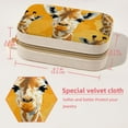 thumbnail image 5 of Giraffe Velvet Portable Jewelry Organizer Stand with Removable Compartment - Gift, Jewelry Display & Organizer Box, 5 of 7