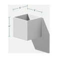 thumbnail image 4 of Veadek Geo Series Cube Hanging 5" Planter - White, 4 of 10