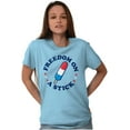 thumbnail image 4 of Freedom on a Stick Patriotic Food Women's Plus Size Graphic Tee Brisco Brands 4X, 4 of 6