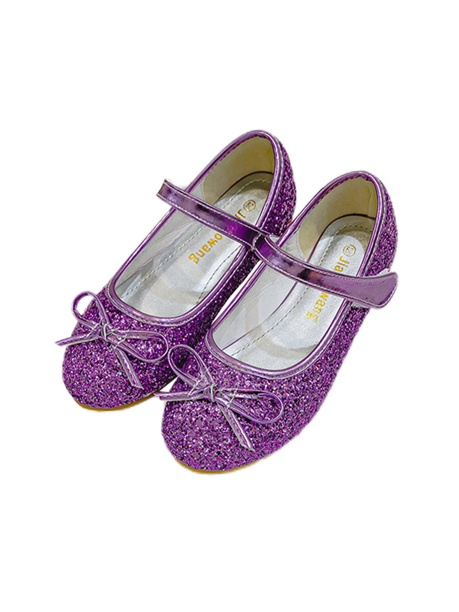 Little girl best sale purple dress shoes