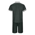 thumbnail image 5 of Men's Suits 3D Short Sleeve Beach Themed Sporty Shorts Set for Men with Tropical Style and Modern Bodysuit Fit, 5 of 5